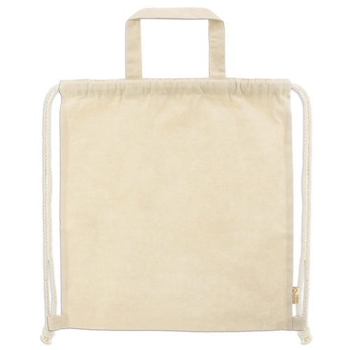 Bolsa Mochila De Algodón Reciclado Agra — vista 5