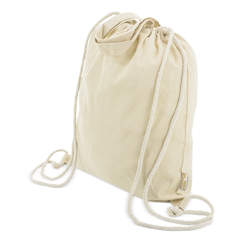 Bolsa Mochila De Algodón Reciclado Agra — vista 6