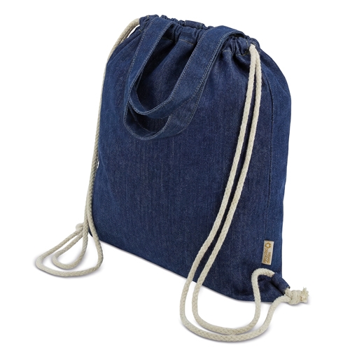 Bolsa Mochila De Algodón Reciclado Agra — vista 3