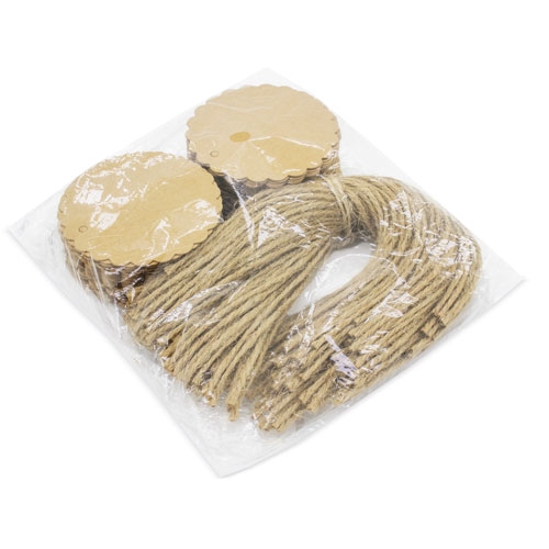 Etiqueta Kraft Festoneada Betsy (1 Pack 100 Ud) — vista 2