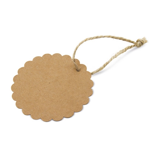Etiqueta Kraft Festoneada Betsy (1 Pack 100 Ud) — vista 3
