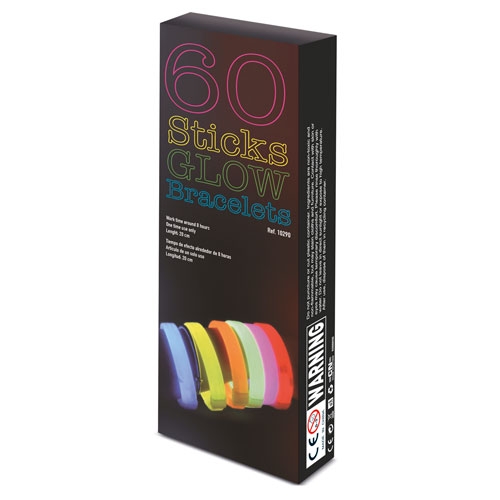 Pulseras Luminosas Neón Party (Pack De 60) — vista 2