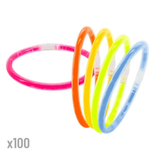 Pulseras Luminosas Neón (Pack De 100)