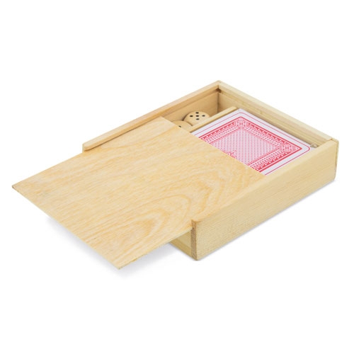 Set De Madera Baraja Y Dados Las Vegas — vista 3