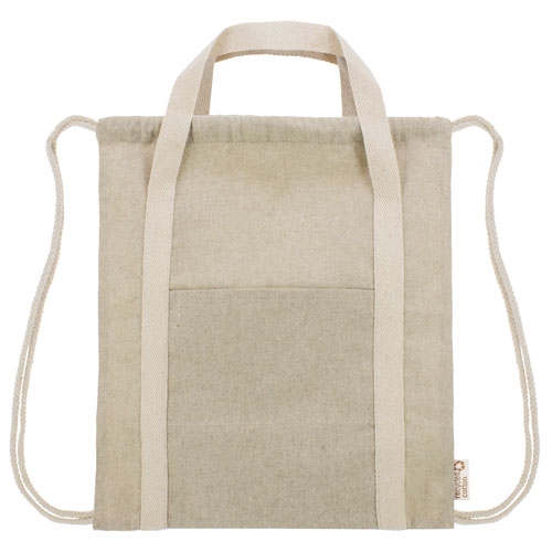 Bolsa Mochila De Algodón Reciclado Yala — vista 3