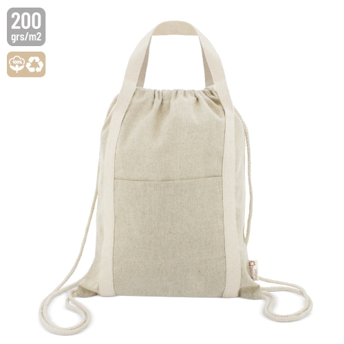 Bolsa Mochila De Algodón Reciclado Yala