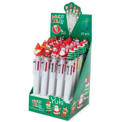 Set Navideño Bolígrafos Multicolor Yuki — vista 3