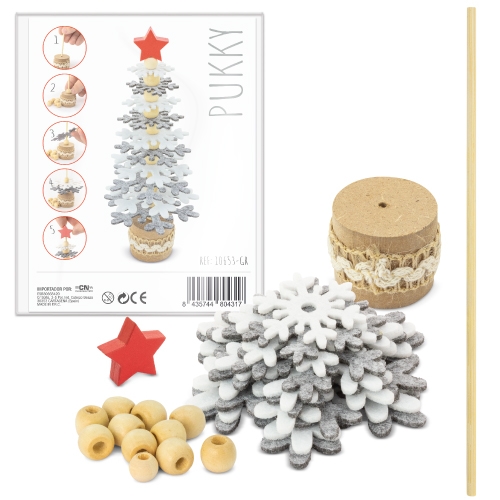 Arbolito De Navidad Rpet Y Madera Reciclada Pukky — vista 3