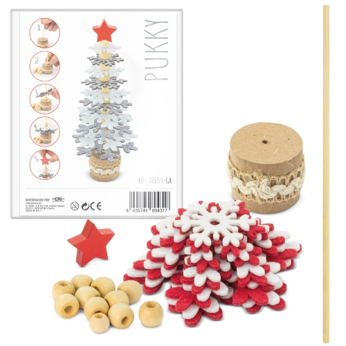 Arbolito De Navidad Rpet Y Madera Reciclada Pukky — vista 5