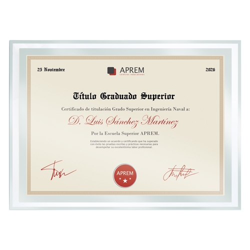 Marco Cristal Diploma A4 — vista 2