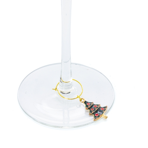 Set De 6 Aros Navideños Para Copas Brindis — vista 2