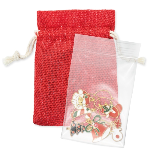 Set De 6 Aros Navideños Para Copas Brindis — vista 3