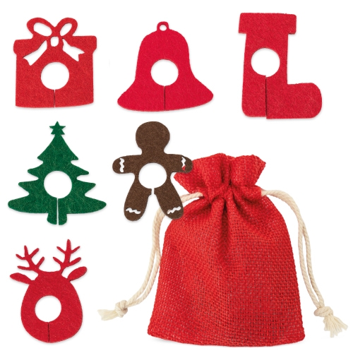 Set 6 Marcadores De Fieltro Para Copas Nyby