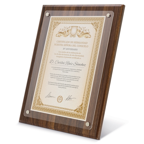 Marco De Madera Diploma A4 Excelencia — vista 2