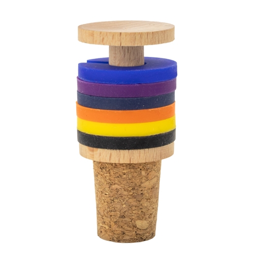 Tapón Corcho Y Madera Con Anillas Identificadoras Para Copas “triana” — vista 3