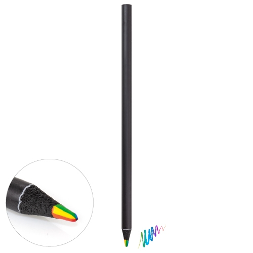 Lápiz De Madera Multicolor Arcoiris — vista 1