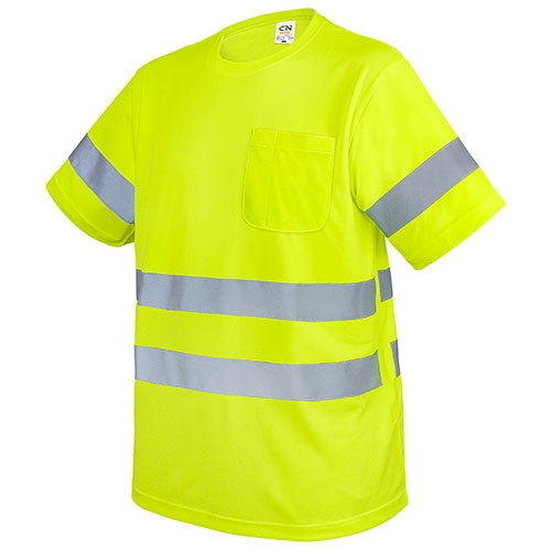 Camiseta Con Bolsillo Y Bandas Reflectantes Krz