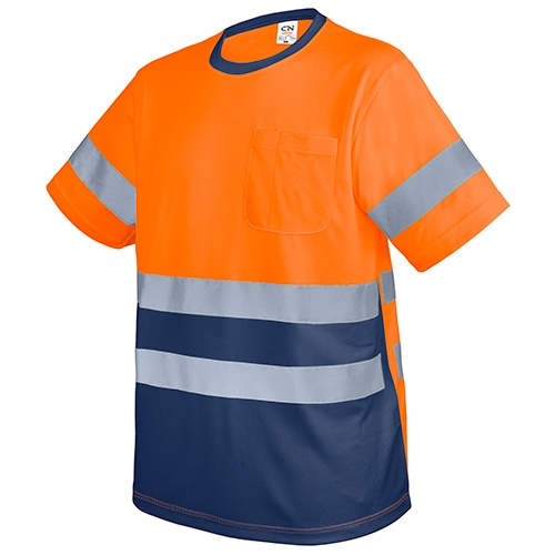 Camiseta Con Bolsillo Y Bandas Reflectantes Krz