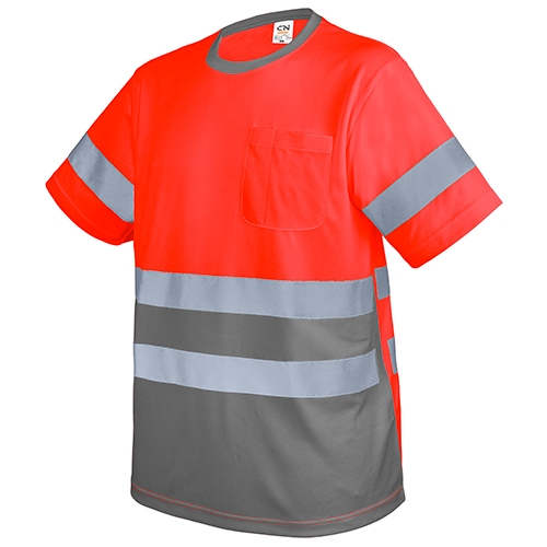Camiseta Con Bolsillo Y Bandas Reflectantes Krz