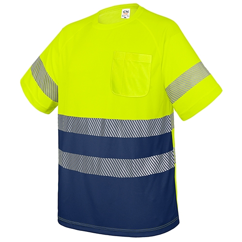 Camiseta Con Bolsillo Y Bandas Reflectantes Elásticas Qvo