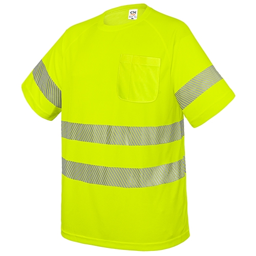 Camiseta Con Bolsillo Y Bandas Reflectantes Elásticas Qvo