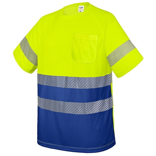 Camiseta Con Bolsillo Y Bandas Reflectantes Elásticas Qvo