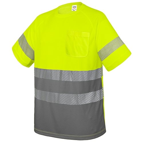Camiseta Con Bolsillo Y Bandas Reflectantes Elásticas Qvo