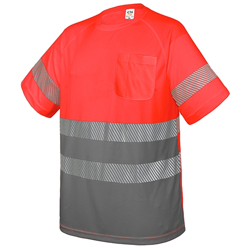 Camiseta Con Bolsillo Y Bandas Reflectantes Elásticas Qvo