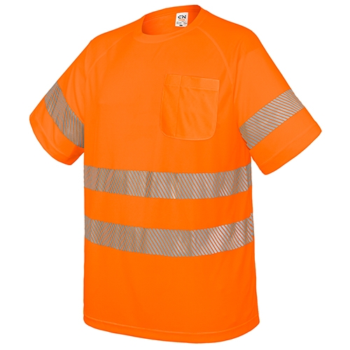 Camiseta Con Bolsillo Y Bandas Reflectantes Elásticas Qvo