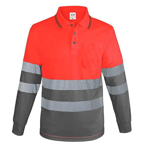 Polo Manga Larga Con Bolsillo Y Bandas Reflectantes “qvo” — vista 6
