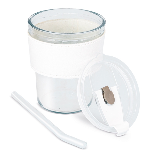 Vaso 330 Ml Con Pajita De Cristal Delicatessen — vista 3