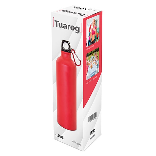 Botella De Aluminio Con Mosqueton 800 Ml. Tuareg — vista 2