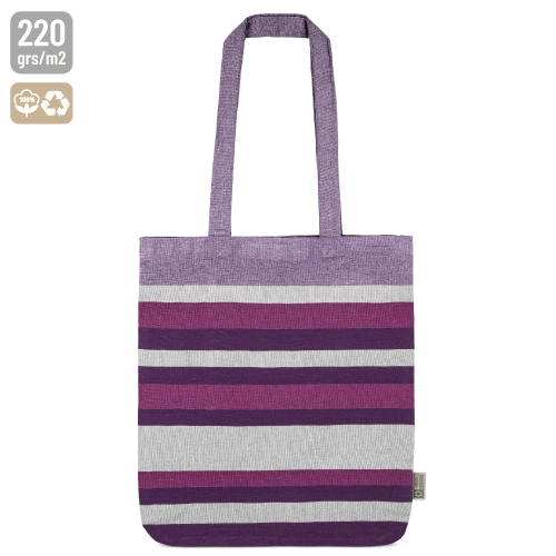 Bolsa Rayas De Algodón Reciclado Trinity — vista 4