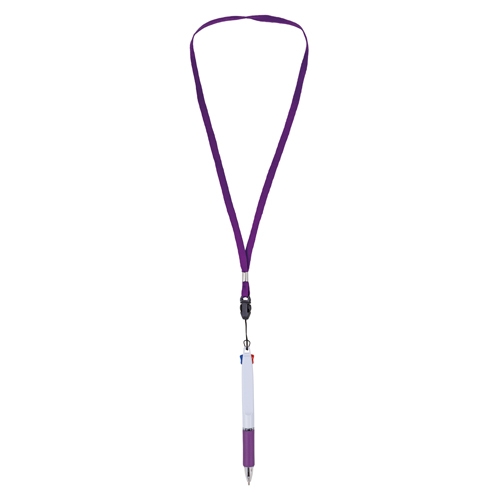 Bolígrafo 2 Colores Con Lanyard Bisskar — vista 4