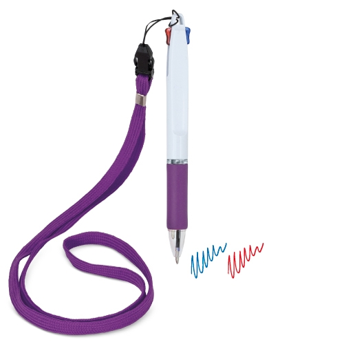 Bolígrafo 2 Colores Con Lanyard Bisskar — vista 3
