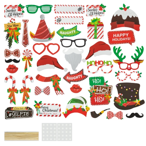 Set Photocall Navideño (38 Pcs)happy Holiday
