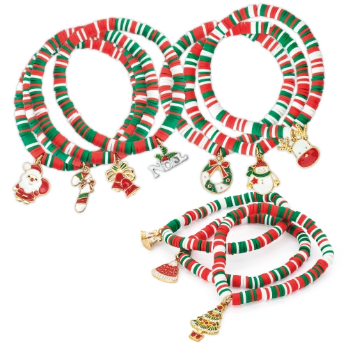 Set 10 Pulseras Navideñas Taika