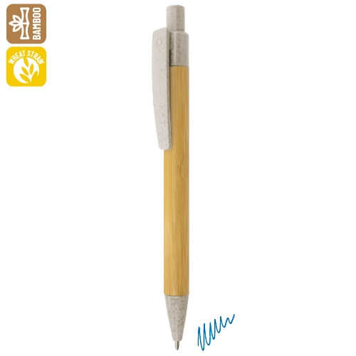 Bolígrafo De Bambú Y Fibra De Trigo Terry — vista 4