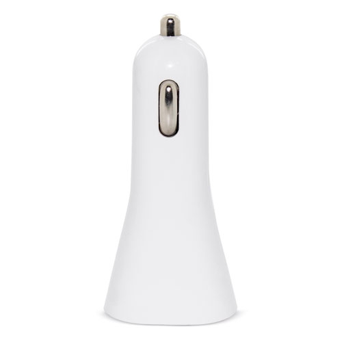 Cargador De Coche Doble Usb Blanco — vista 2