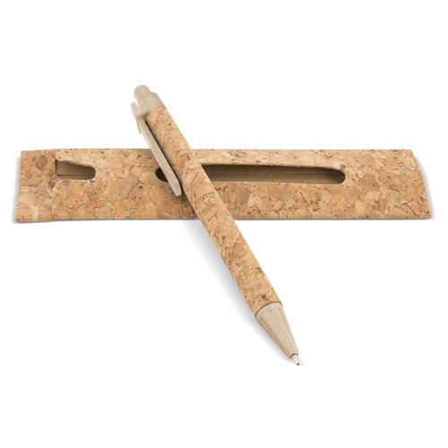 Bolígrafo Corcho/Fibra De Trigo Con Funda Corcho — vista 3