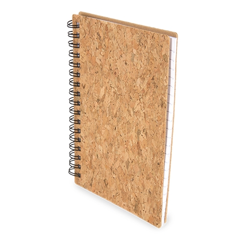 Libreta Con Anillas Negras Corcho Natural Paix — vista 6