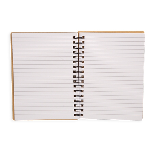 Libreta Con Anillas Negras Corcho Natural Paix — vista 3