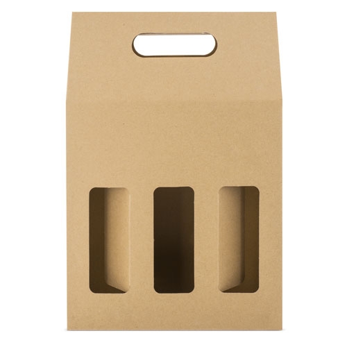 Caja Carton Ventana 3 Botellas Treviso — vista 2