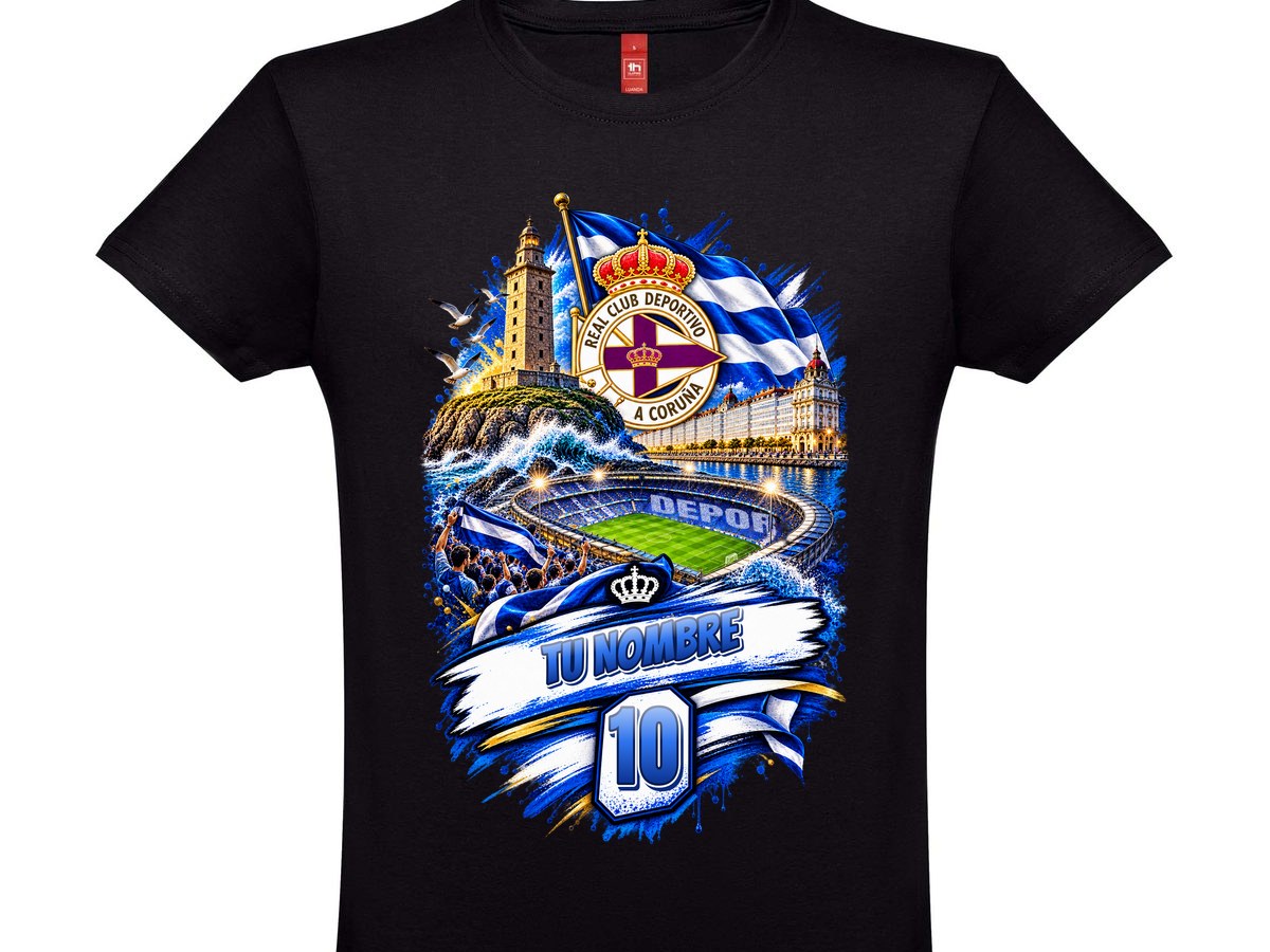 Camiseta del Depor personalizada con nombre y dorsal