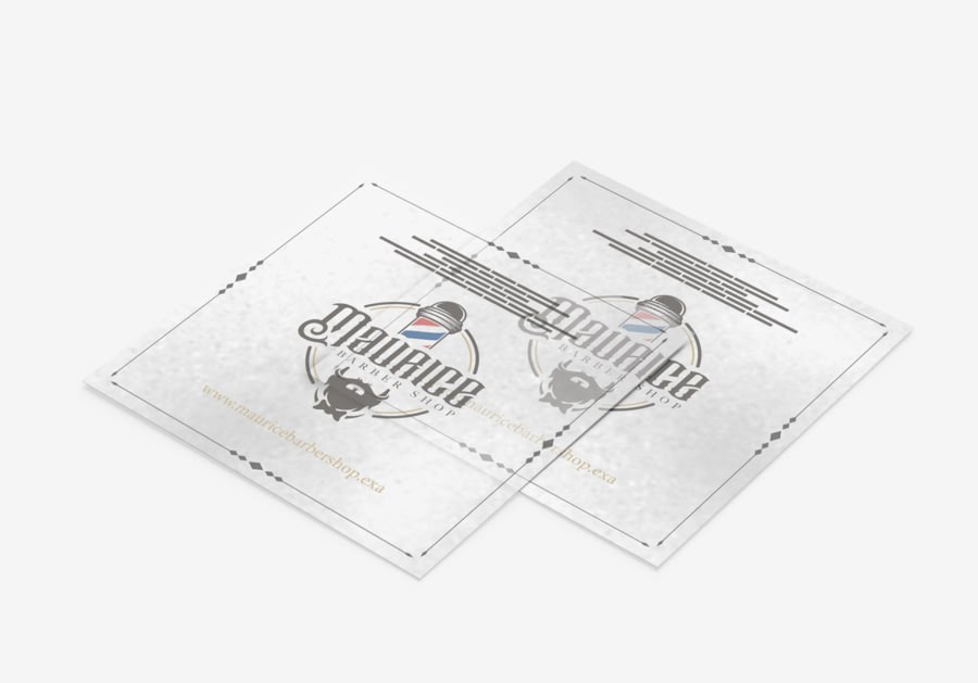Flyers en papeles texturados — vista 6