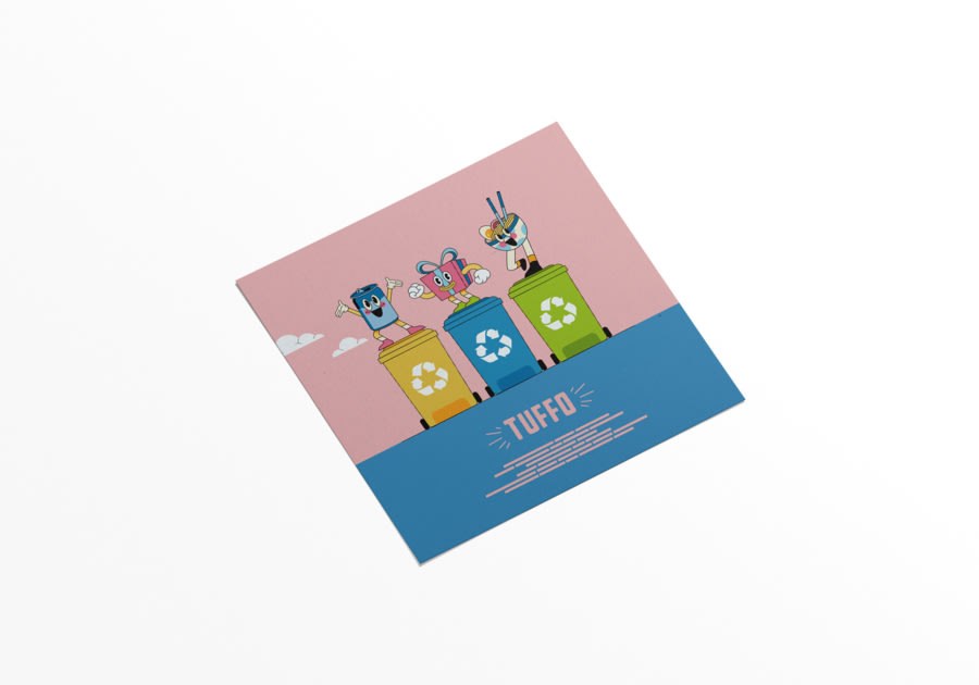Flyers en papeles reciclados — vista 6