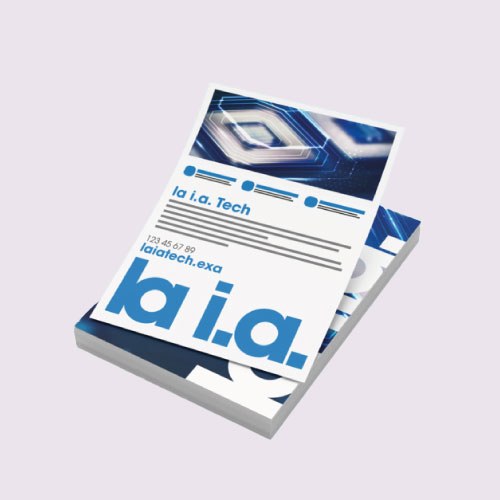 Flyer clásico A6 10x21 con papel 135g estucado brillante — vista 3