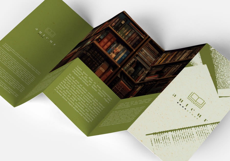 Folletos de 5 pliegues — vista 1