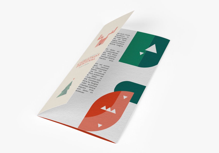 Folletos con pliegue desplazado — vista 3