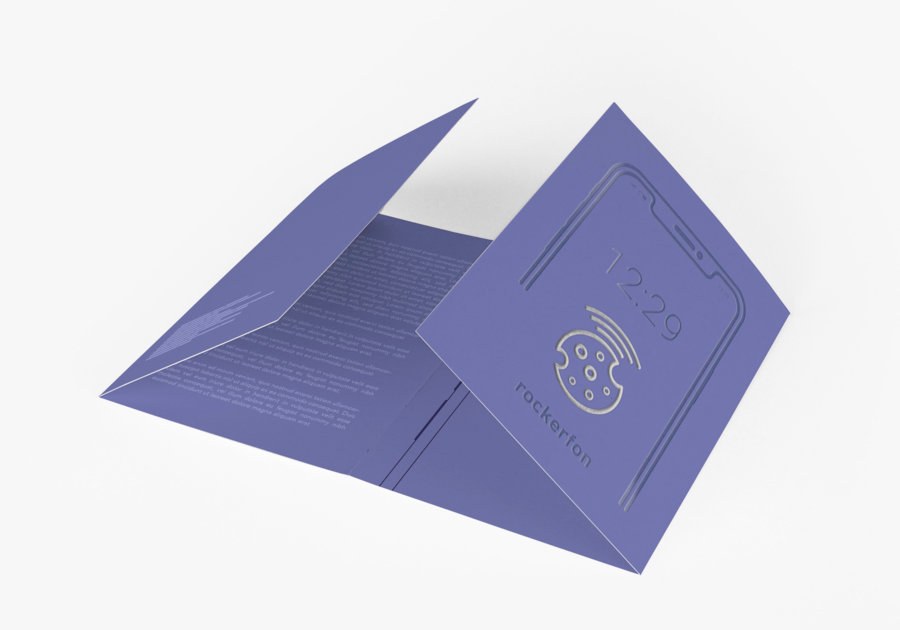 Folletos con pliegue cartera — vista 2